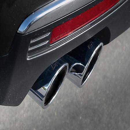 SS, 3"-2.75"Dia Pipe, Single Exhaust With Quad Exit, Truck Dual Split Rear Exit