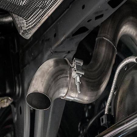 SS, 2.75"Dia Pipe, Single Exhaust With Single Exit, Truck Single Left Rear Exit
