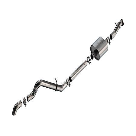SS, 2.75"Dia Pipe, Single Exhaust With Single Exit, Truck Single Left Rear Exit