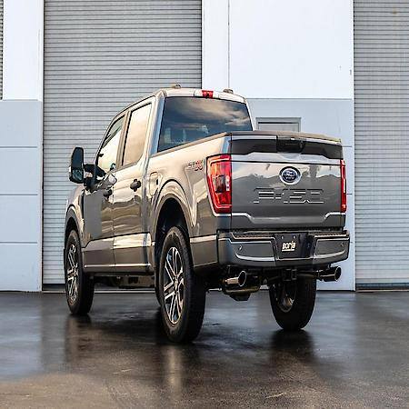 SS, 3-2.25"Dia Pipe, Single Exhaust With Dual Exit, Truck Single Split Rear Exit