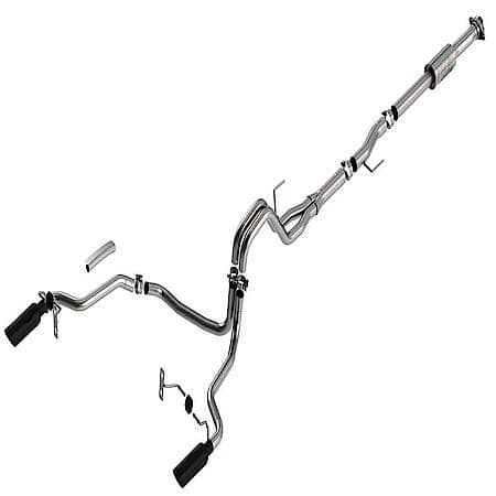 3"-2.25"Dia Pipe, Single Exhaust With Dual Exit, Truck Single Split Rear Exit