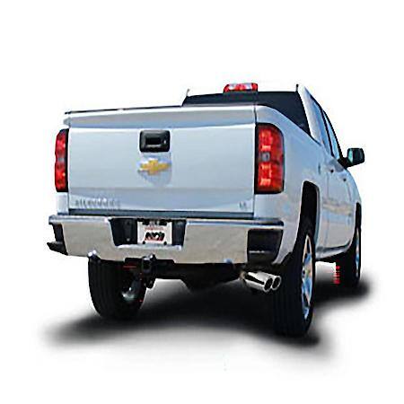 SS, 3.5"-2.25"Dia Pipe, Single Exhaust With Dual Exit, Dual Same Side Tire Exit