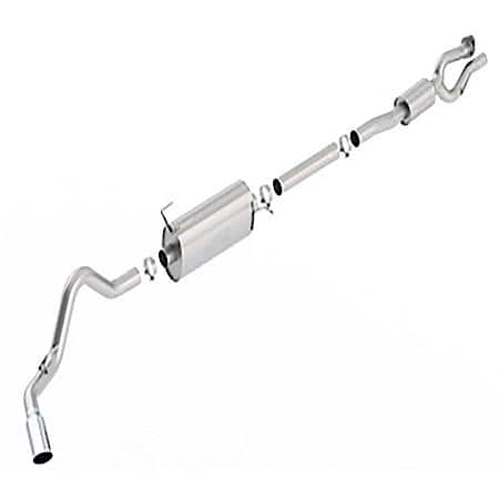 SS, Dual 2.75" To Single 3.5"Dia Pipe, Dual Exhaust With Single Exit