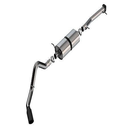 SS, With Muffler, 3.5"Dia Pipe, Single Exhaust With Single Exit, Truck Side Exit