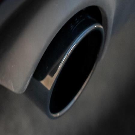 SS, 2.25"Dia Pipe, Dual Exhaust With Dual Exit, Single Split Rear Exit, 4.5"Tips