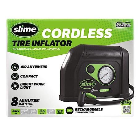 Cordless Tire Inflator, Lithium Ion Battery, 8 Min. Inflation
