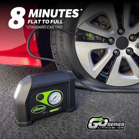 Cordless Tire Inflator, Lithium Ion Battery, 8 Min. Inflation
