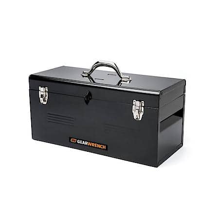 20" Black Steel Tote Box