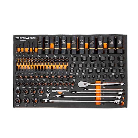 97 Piece 1/4┐, 3/8┐, 1/2┐ Drive Bolt Biter Mechanics Tool Set