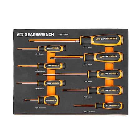 9 Piece Phillips Dual Material Screwdriver Set