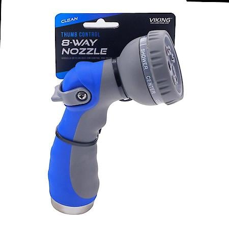 Heavy Duty Thumb Control Adjustable 8 Way Nozzle