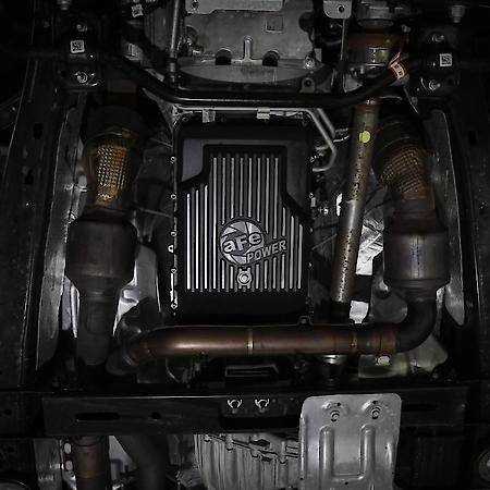 POWER Pro Series Transmission Pan Black with Machined Fins