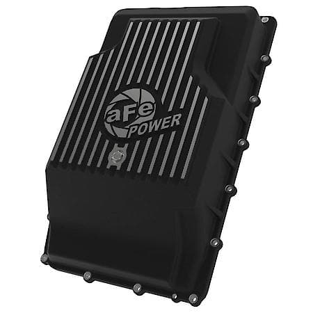 POWER Pro Series Transmission Pan Black with Machined Fins