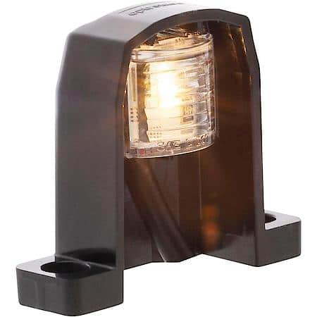 LED License Plate Light: White LED Light With Black Housing