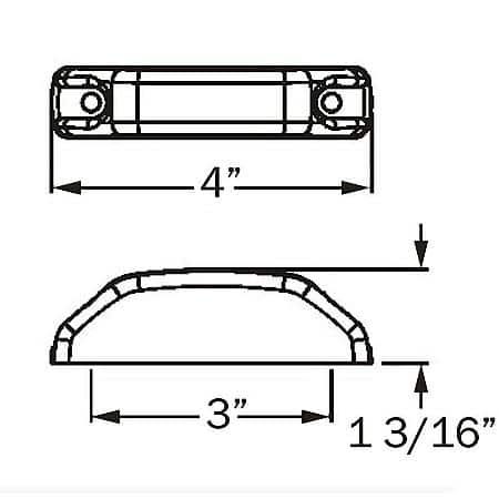 LED Red Marker/Clearance Light: Marker Light, LED Clearance Light