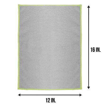Final Shine Auto Cloths, Microfiber Towels, 12" x 16", Grey