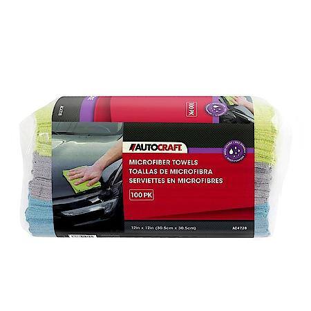 Microfiber Towels, 12" x 12", Pack of 100