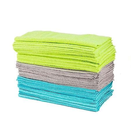 Microfiber Towels, 12" x 12", Pack of 100