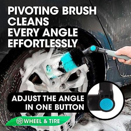 20" Push-Pivot Easy Reach Wheel Brush
