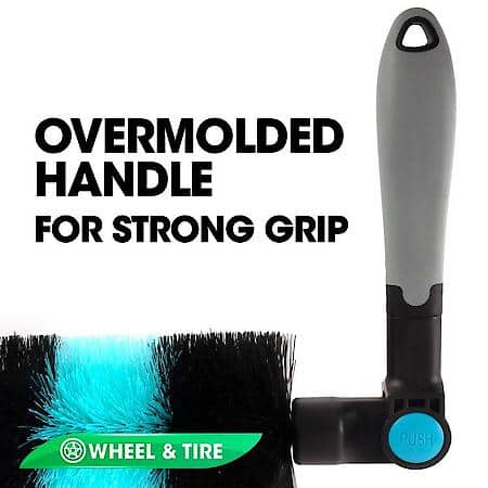 20" Push-Pivot Easy Reach Wheel Brush