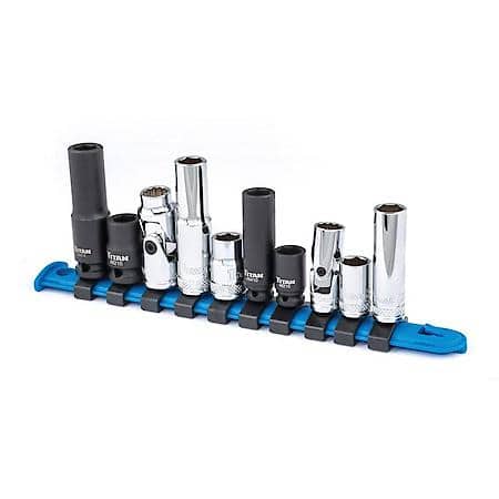Socket Set - 1/4 and 3/8 Inch Drive, 10mm, 10-Piece