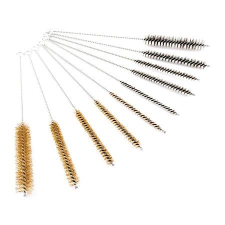 Wire Tube Brush Set - Flexible Handle, 12" Length, 10-Piece