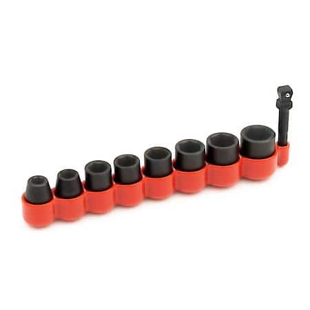 Socket Set - 3/8 Inch Drive, SAE, Impact, 6 Point, 9-Piece