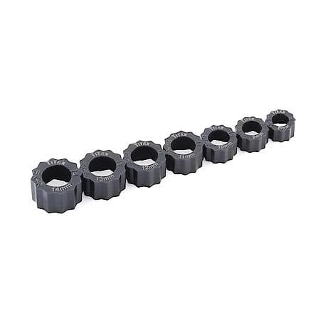 Damaged Bolt Extractor Ring Set - Self-Sacrificing Design, Multi-Size, 7-Piece