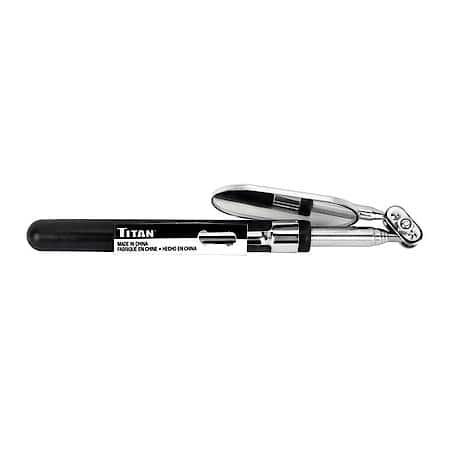 Inspection Mirror - Telescoping, Oval, Pocket Clip, 1 Inch by 2 Inch