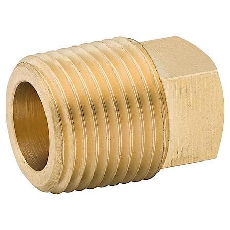 Sq Head Plug, Br, 1/2 Nptm, Bag