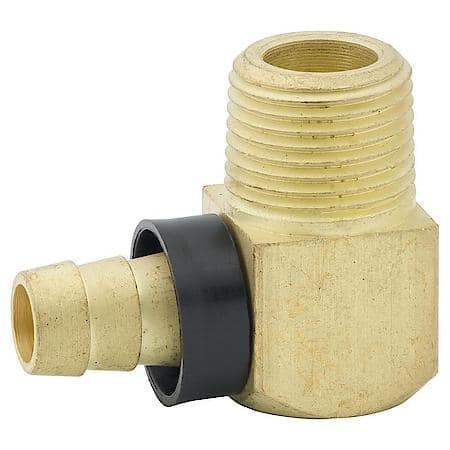 Push-On Elbow, Br, 3/8 (3/8 Nptm), Bag