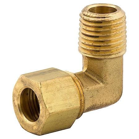 Elb Conn Com, Br, 3/8, (1/4 Nptm), Bag