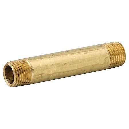 Long Nipple, Br, 2.0 (1/8 Nptm), Bag