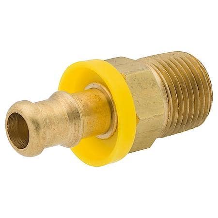 Push-On, Br, 3/8 (3/8 Nptm), Bag