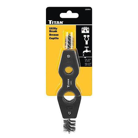 Utility Brush - Cleans 1/2 and 3/4 Inch Tubing, Preps for Soldering, 7.8 Inch