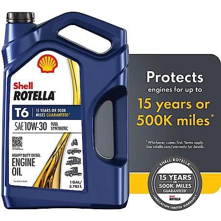 T6 10W-30 Full Synthetic Diesel Engine Oil, Extended Drain Capability, 1 Gallon