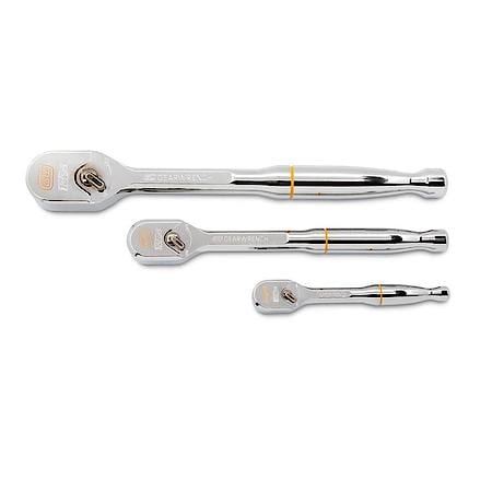 3 Piece 120XP Full Polished Mixed Ratchet Set