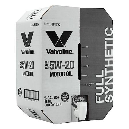 5W-20 Full Synthetic Motor Oil, Superior Temperature Performance, 5 Gallon