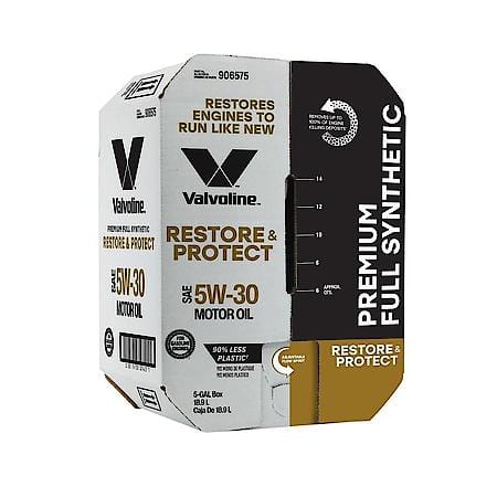 Restore & Protect 5W-30 Full Synthetic Motor Oil, Removes Deposits, 5 Gallon