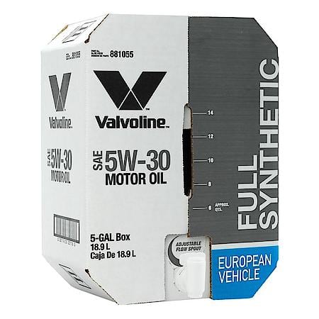 European Vehicle 5W-30 Full Synthetic Motor Oil, Fights Sludge & Deposits, 5 Gallon