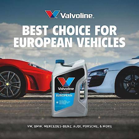 European Vehicle 0W-40 Full Synthetic Motor Oil, Fights Sludge & Deposits, 5 Gallon