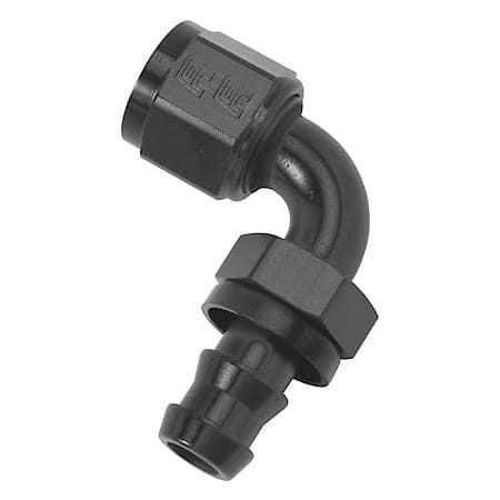 6AN Twist-Lok 90 Degree Hose Ends With Black Finish