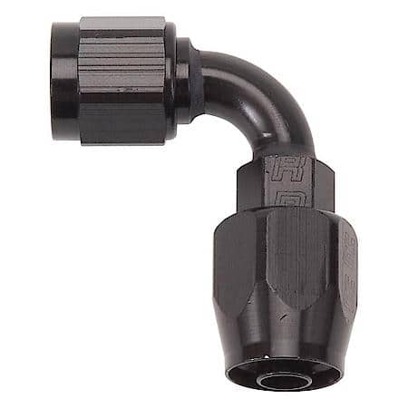 6AN ProClassic Swivel 90 Degree 1/2" Radius Hose End With Black Finish