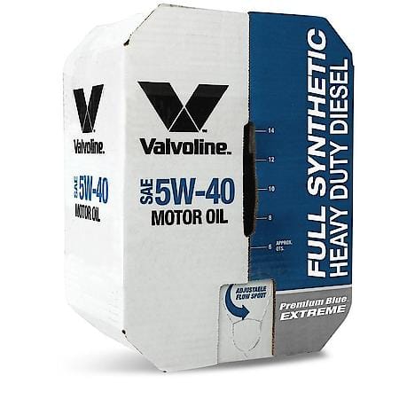 Premium Blue Extreme 5W-40 Synthetic Diesel Engine Oil, Fuel Economy, 5 Gallon Box
