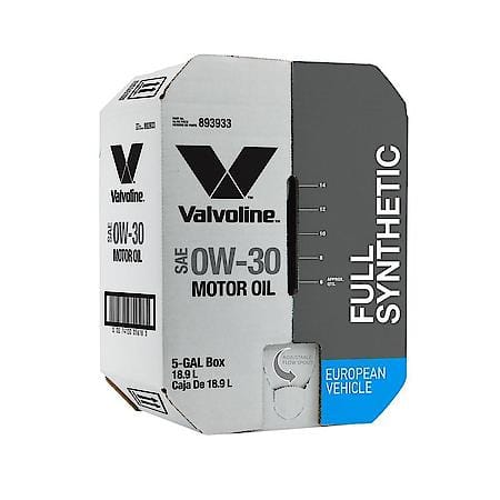 European Vehicle 0W-30 Full Synthetic Motor Oil, Fights Sludge & Deposits, 5 Gallon Box