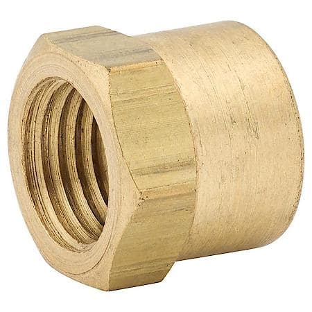End Cap, Brass, 1/4" NPTF