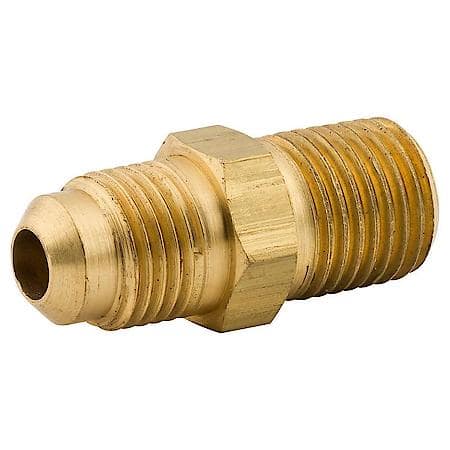 Male Connector, Brass, 5/16" (1/4 NPTM)