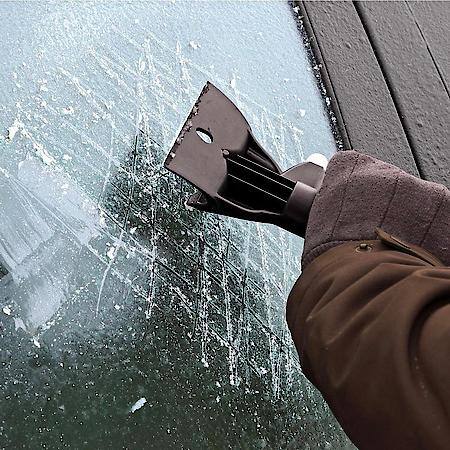 11.75 in. POWER-Force Deicer Scraper, Built-in trigger sprayer for deploying deicer
