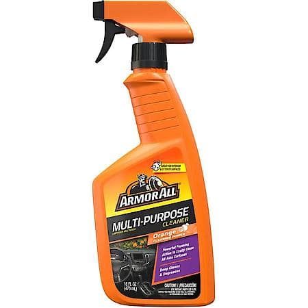 Multi-Purpose Car Cleaning Spray With Orange Cleaning Power and Odor Elimination Technology, 16 oz.