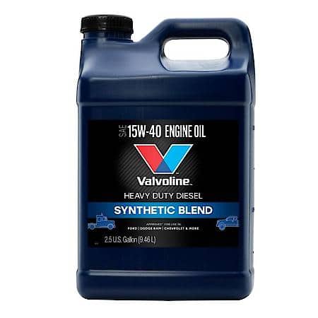 Advanced Blue 15W-40 Synthetic Blend Engine Oil, Diesel Engine Life, 2.5 Gallons